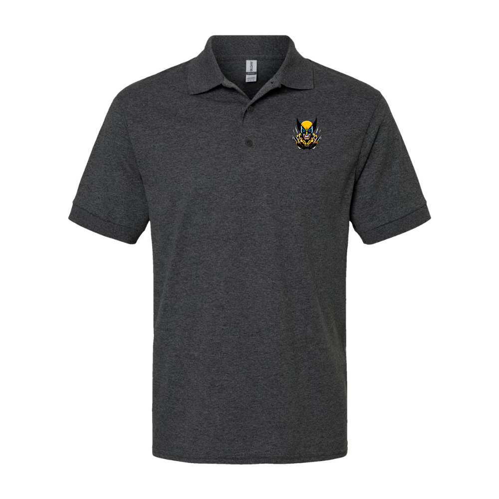 Men's Wolverine 2025 Art  Gildan Dry Blend Jersey Polo